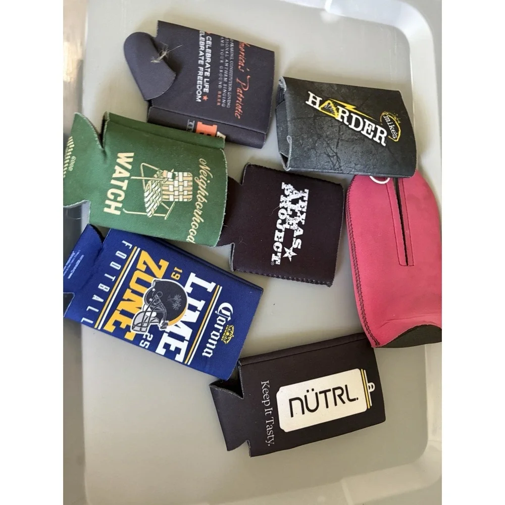 Can Koozies Lot Alcohol Promo Brand Nutrl Mikes Corona Etc Lot Of 7 Holders